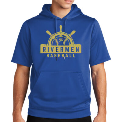 DuPec Baseball 2026 Logo 1 - Sport Wick ® Fleece Short Sleeve Hooded Pullover Thumbnail