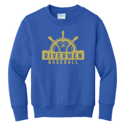 DuPec Baseball 2026 Logo 1 - Youth Core Fleece Crewneck Sweatshirt Thumbnail