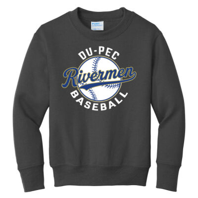 DuPec Baseball 2026 Logo 2 - Youth Core Fleece Crewneck Sweatshirt Thumbnail