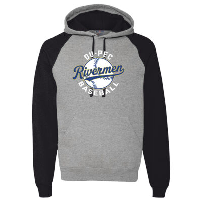 DuPec Baseball 2026 Logo 2 - Unisex NuBlend ® Colorblock Raglan Hoodie Sweatshirt Thumbnail