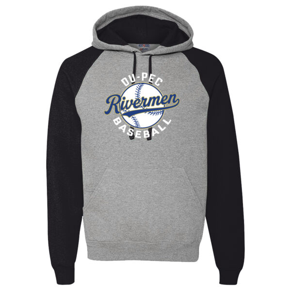 DuPec Baseball 2026 Logo 2 - Unisex NuBlend ® Colorblock Raglan Hoodie Sweatshirt Thumbnail