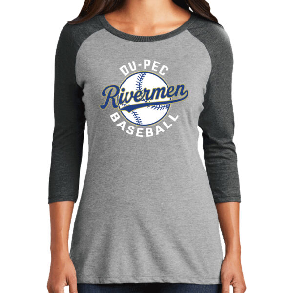 DuPec Baseball 2026 Logo 2 - Women's Perfect Tri ® 3/4 Sleeve Raglan Thumbnail