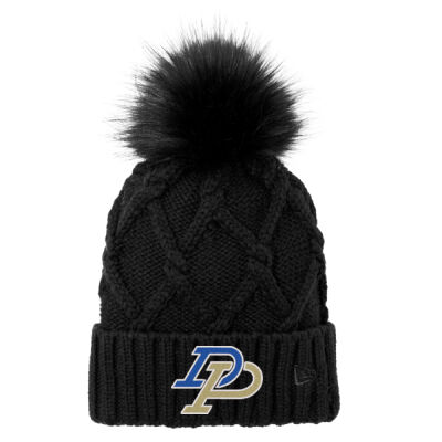DuPec Baseball 2026 Embroidered Logo - Faux Fur Pom Beanie Thumbnail